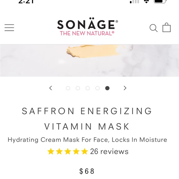 New Sonage SaffronEnergizing Vitamin Mask - Picture 7 of 7
